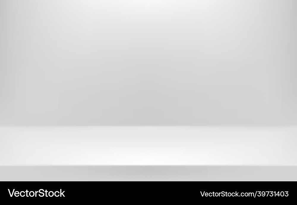 Grey empty stage 3d style background vector image
