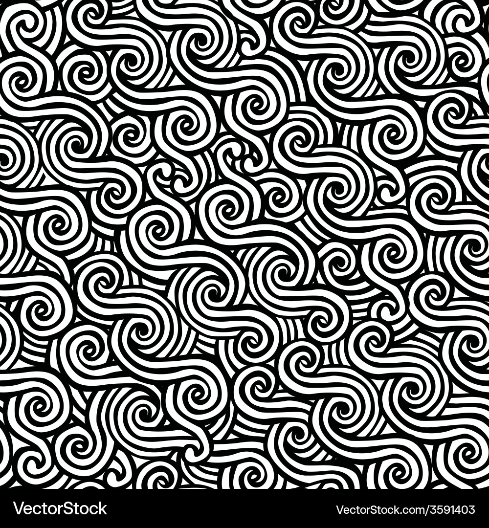 Maori Inspired Abstract Pattern vector image
