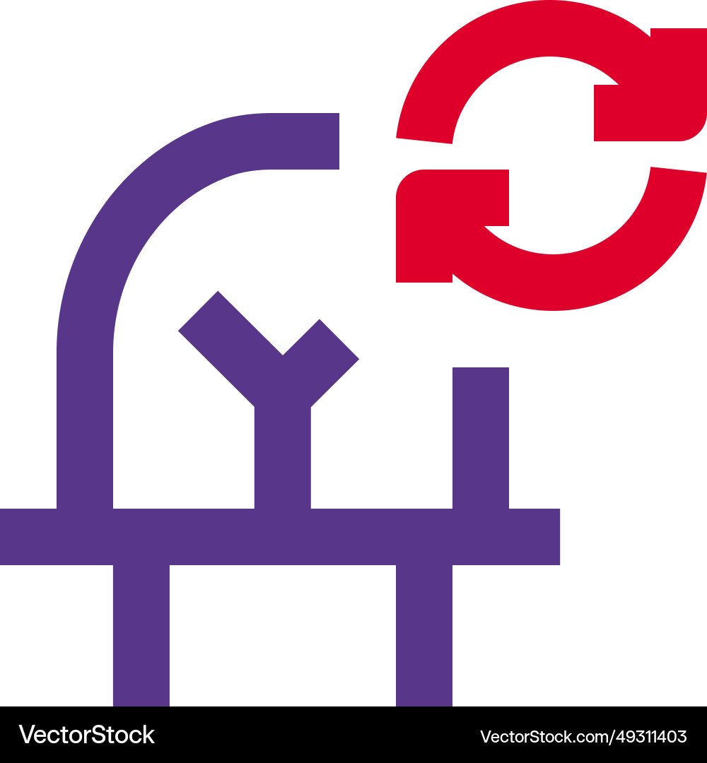 Refresh or restart led light for best performance Vector Image