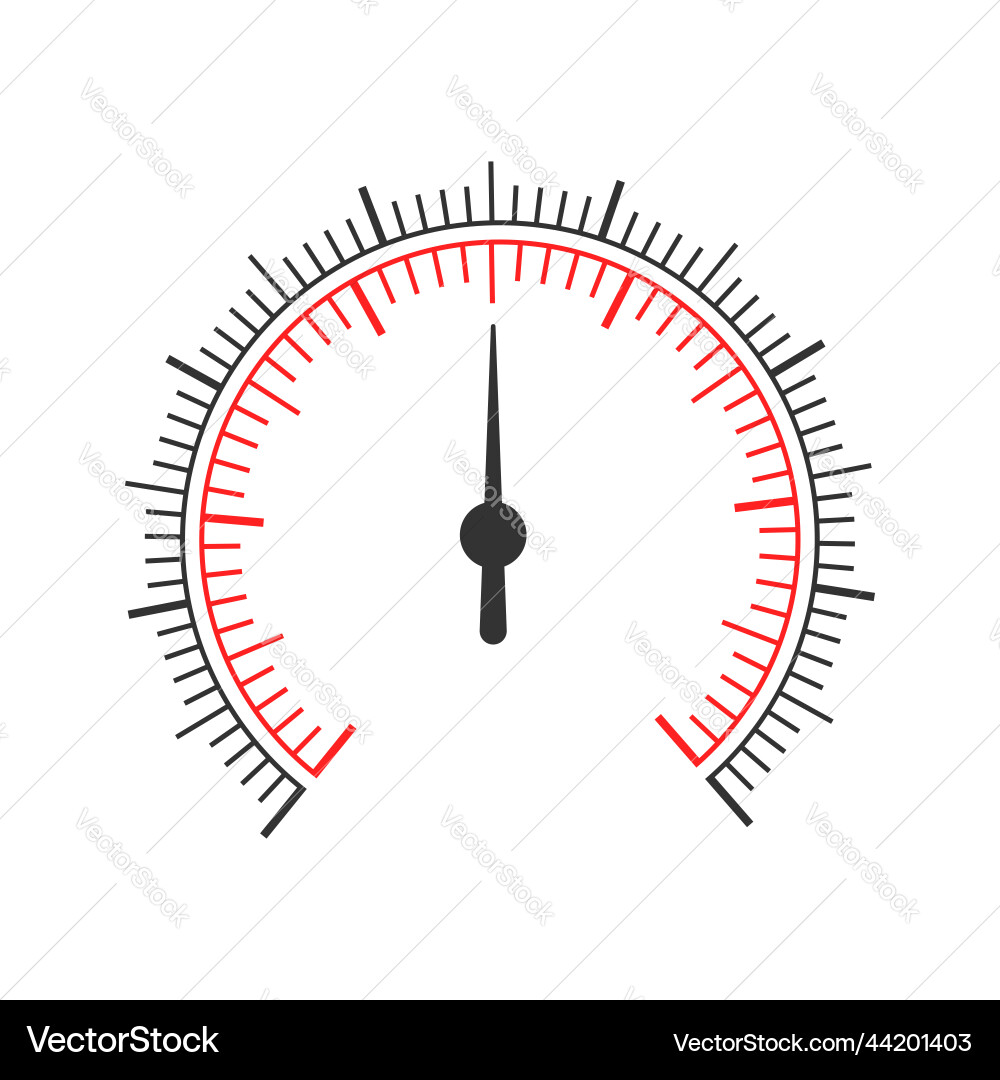 Round measuring dashboard template with two Vector Image