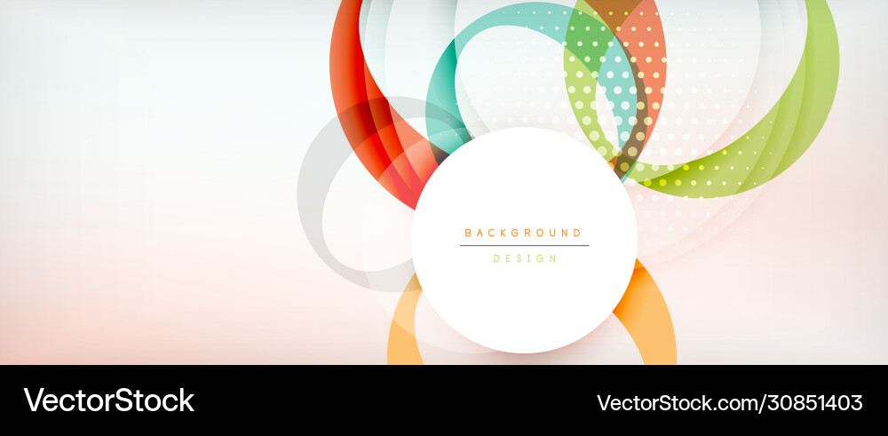 Trendy simple circle abstract background dynamic Trendy simple circle abstract background dynamic vector image