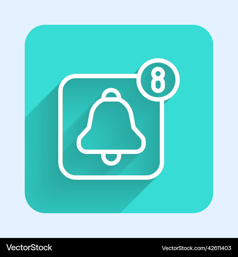 White line alarm clock app smartphone interface White line alarm clock app smartphone interface vector image