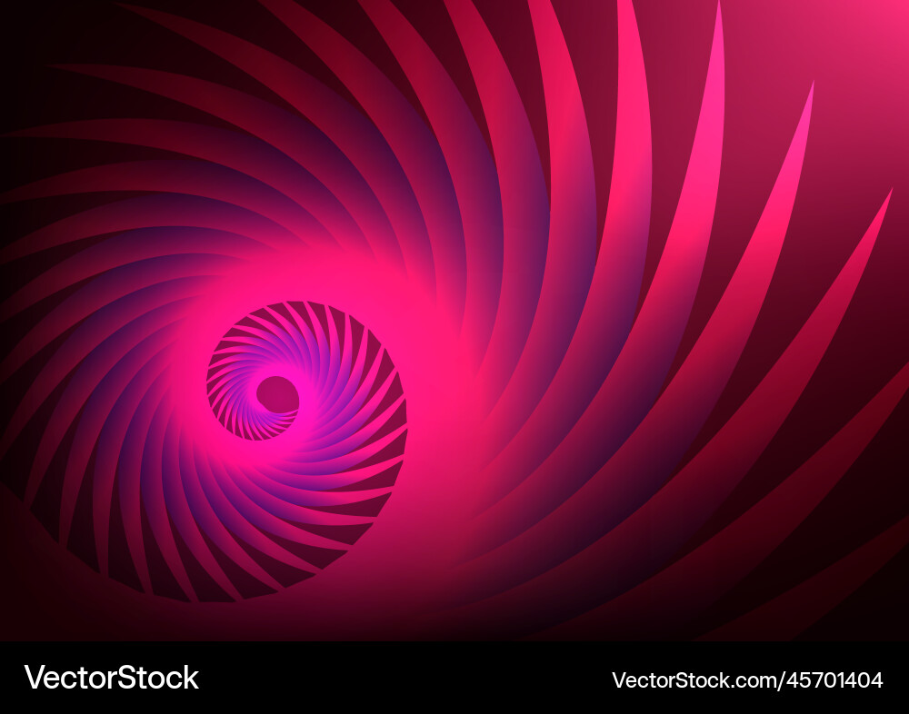 Abstract feather vortex red dynamic motion curve vector image