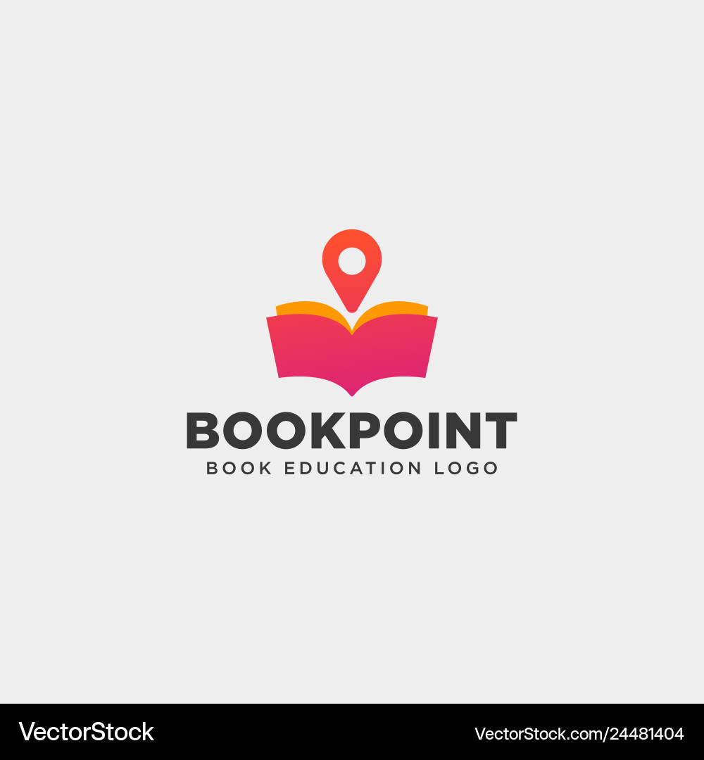 Book pin marker or navigation map simple line Book pin marker or navigation map simple line vector image