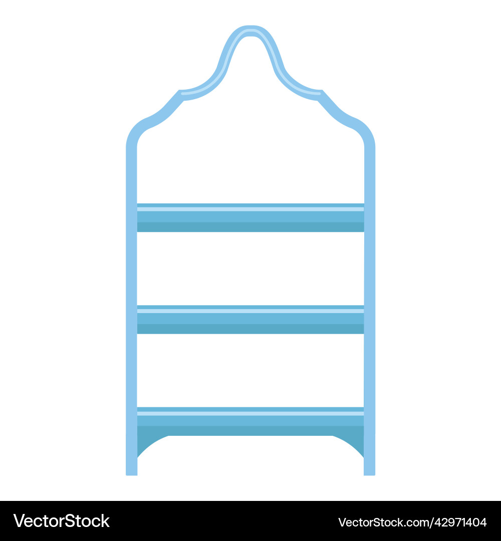 Cake stand in flat icon style empty tray vector image