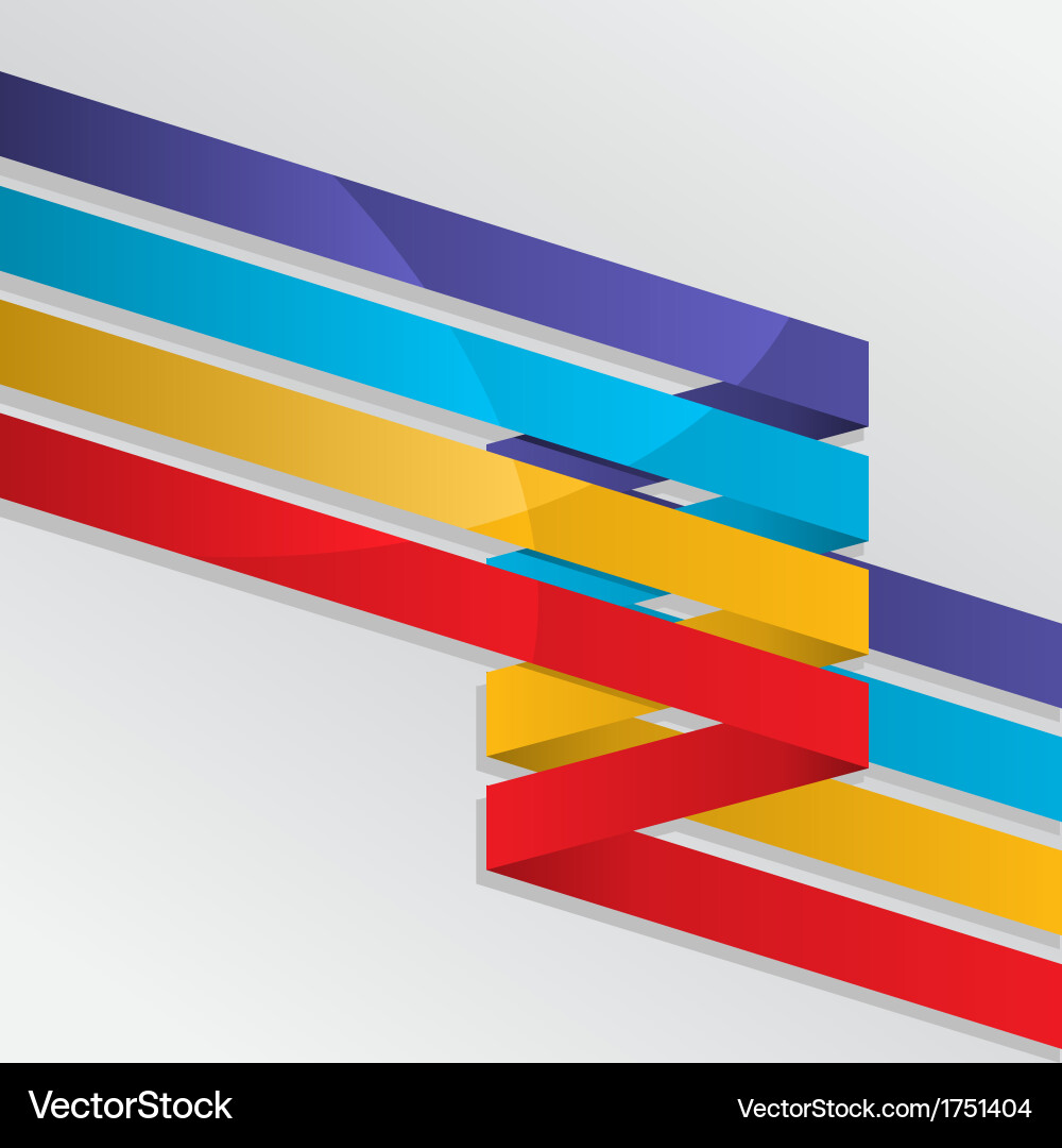 Dynamic Colorful Line Background vector image