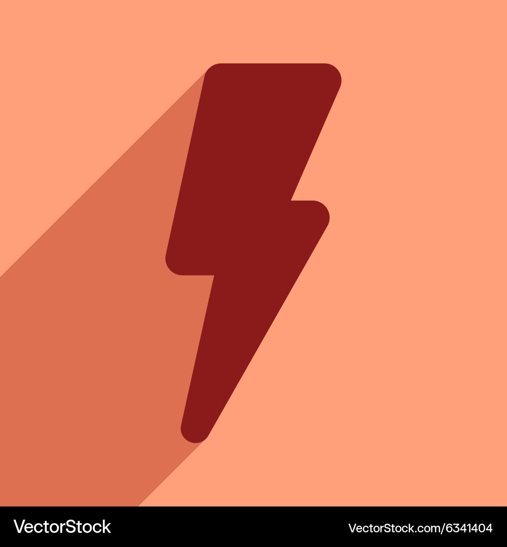 Flat with shadow icon and mobile application vector image