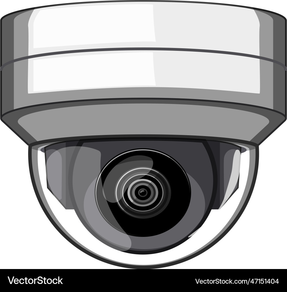 Guard ip camera cartoon Vector Image