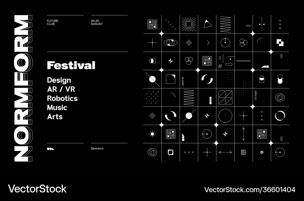 Modernism design cover mockup Modernism design cover mockup Vector Image