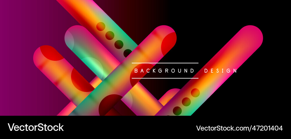 Round shapes and lines with fluid gradients Round shapes and lines with fluid gradients vector image