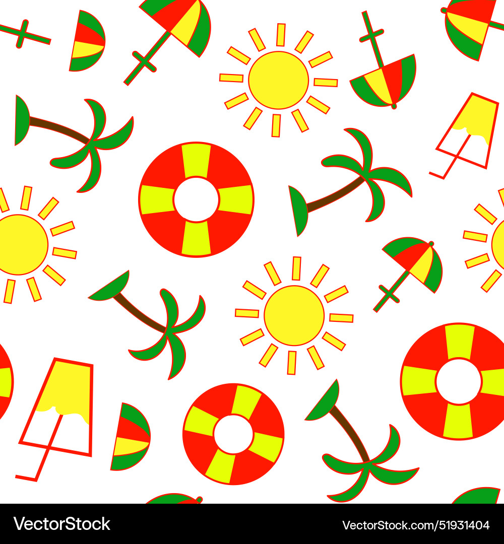 Seamless pattern on the theme of rest Seamless pattern on the theme of rest vector image