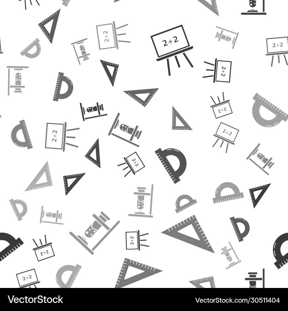 Set chalkboard triangular ruler protractor grid Set chalkboard triangular ruler protractor grid vector image