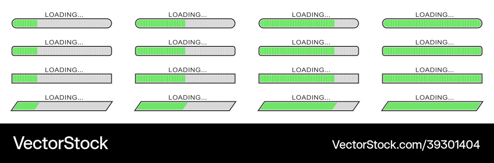 Set of loading icons vector image