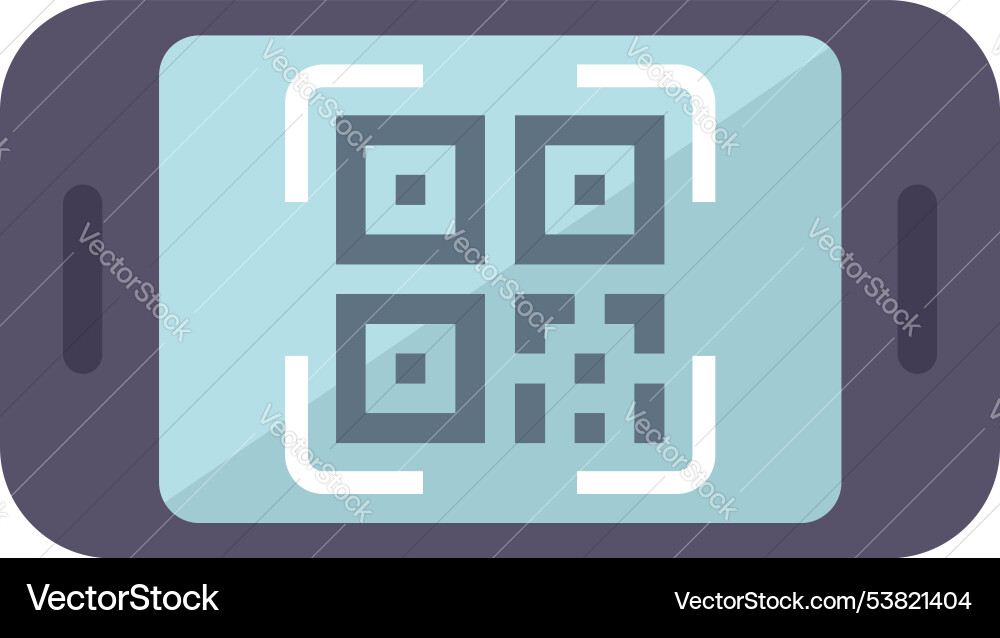 Smartphone scanning qr code for mobile payment Smartphone scanning qr code for mobile payment Vector Image