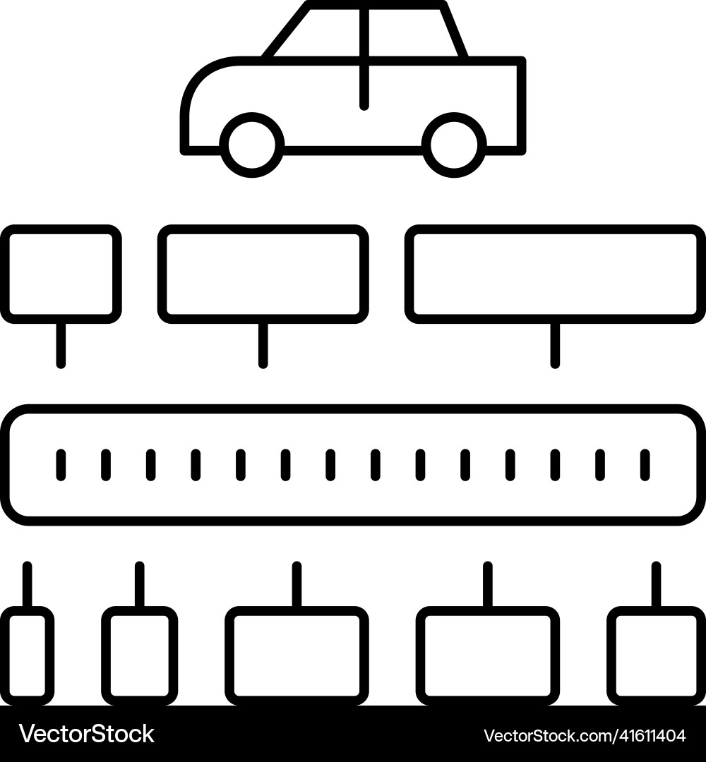 VIN Code Decoder Icon vector image