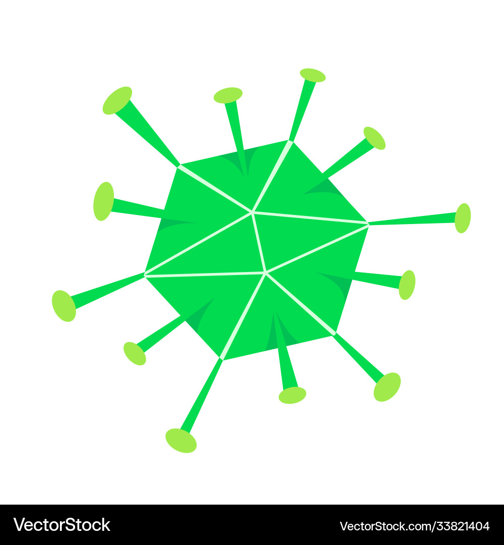 Virus germs and bacteria design objects character Vector Image