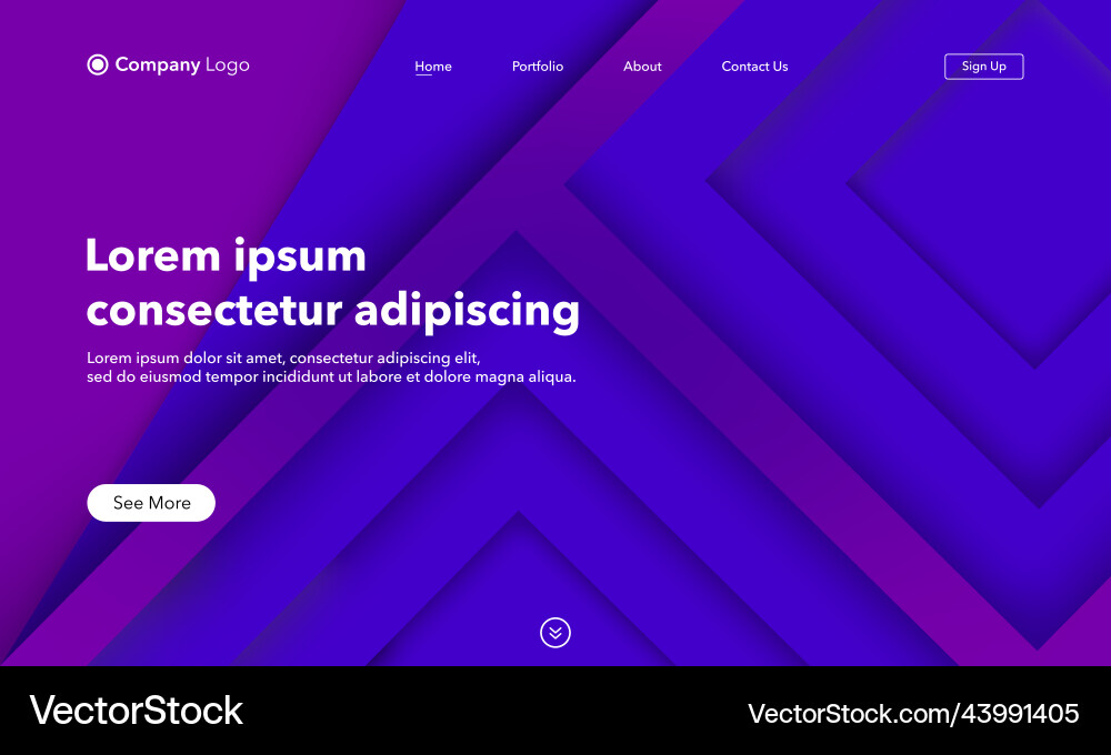 Abstract background website landing page template Abstract background website landing page template vector image