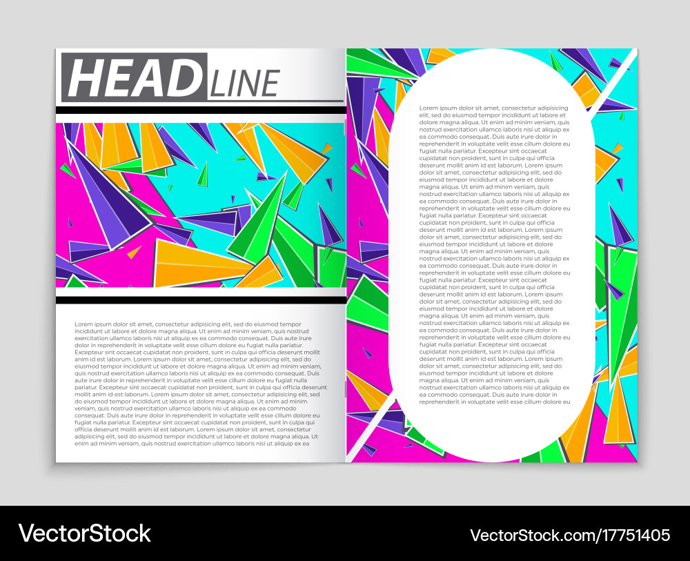 Abstract layout background set for art Vector Image