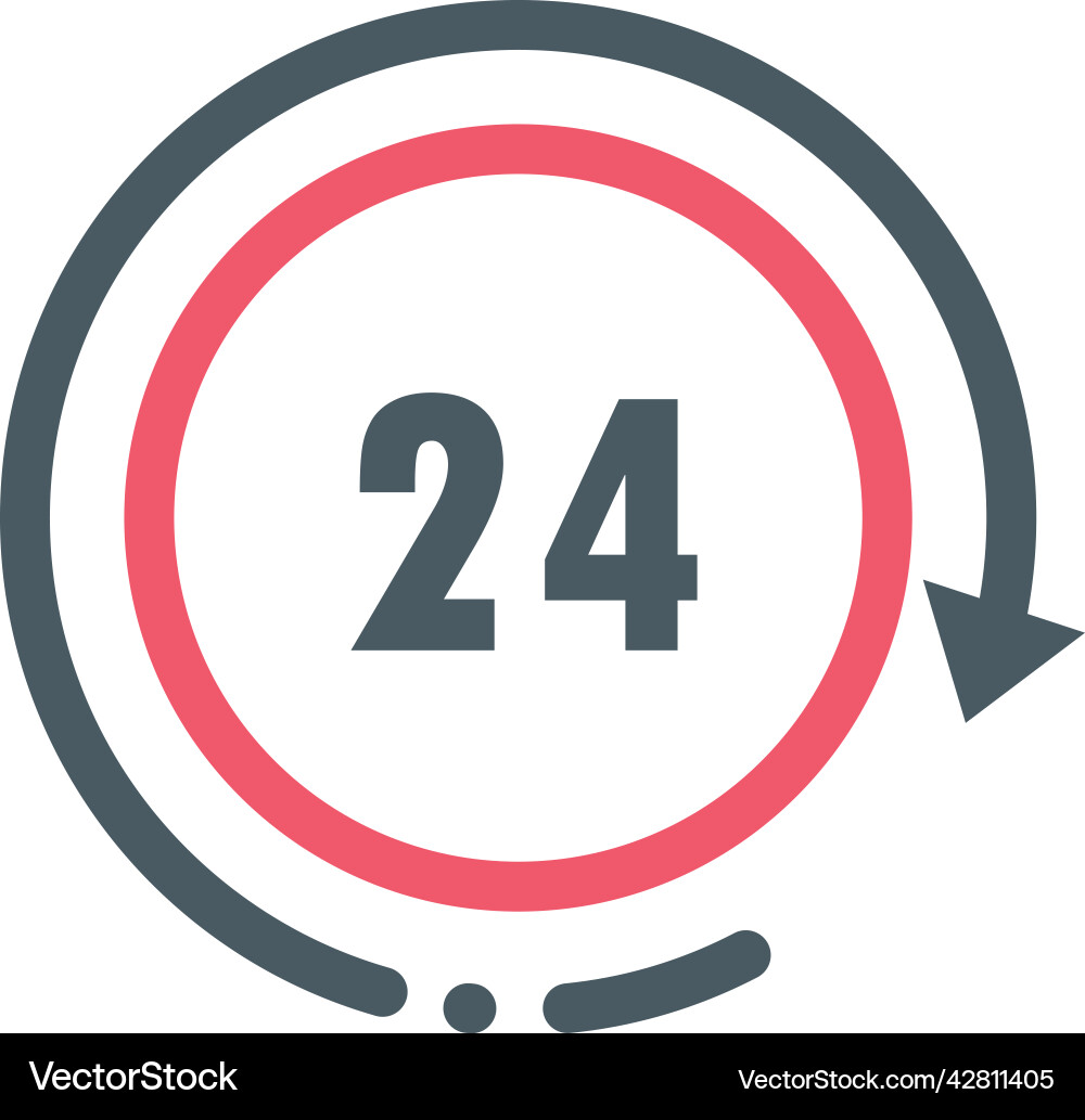 Clock timer service Vector Image