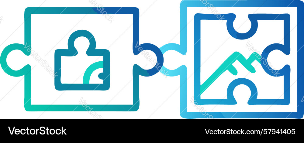 Puzzle Frame Solution Icon Vector Image