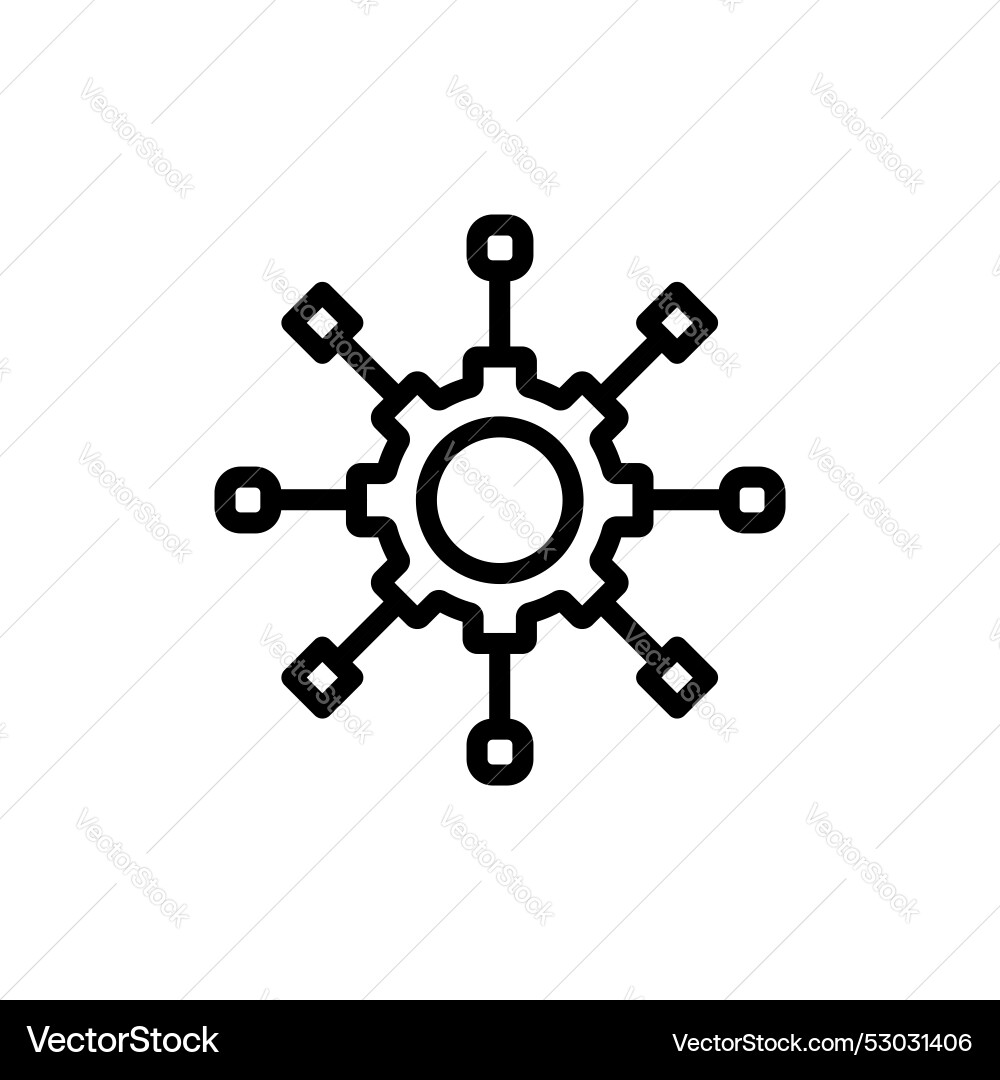 Algorithm icon isolated on white background Algorithm icon isolated on white background vector image