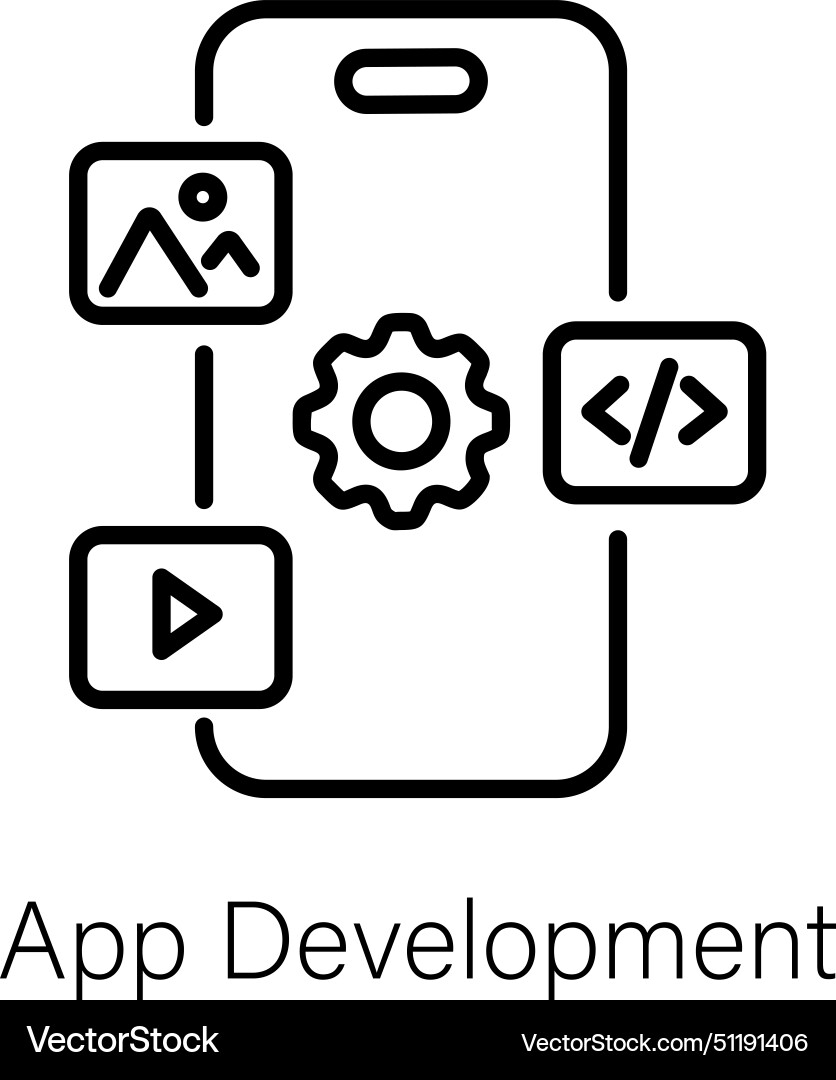 App development Royalty Free Vector Image - VectorStock