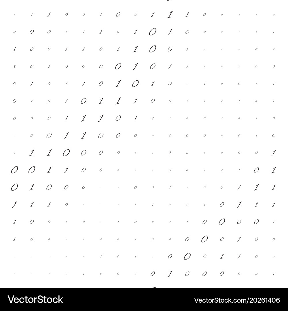 Binary computer code background Vector Image