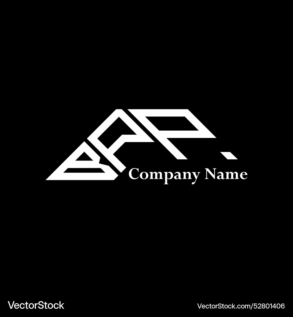 Bpp logo design simple and modern Vector Image