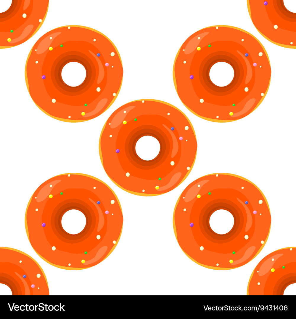 Donut seamless background texture pattern vector image