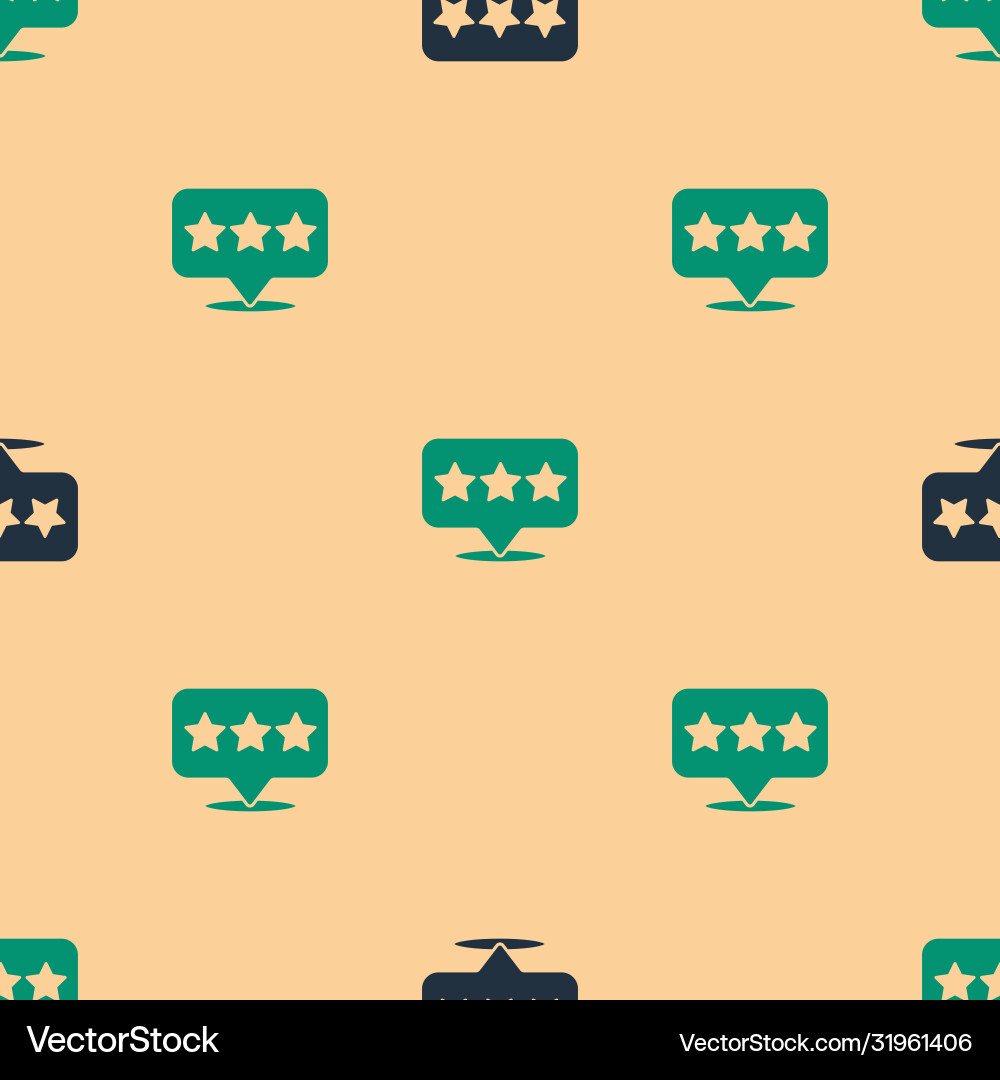Green and black map pointer with star icon Green and black map pointer with star icon vector image