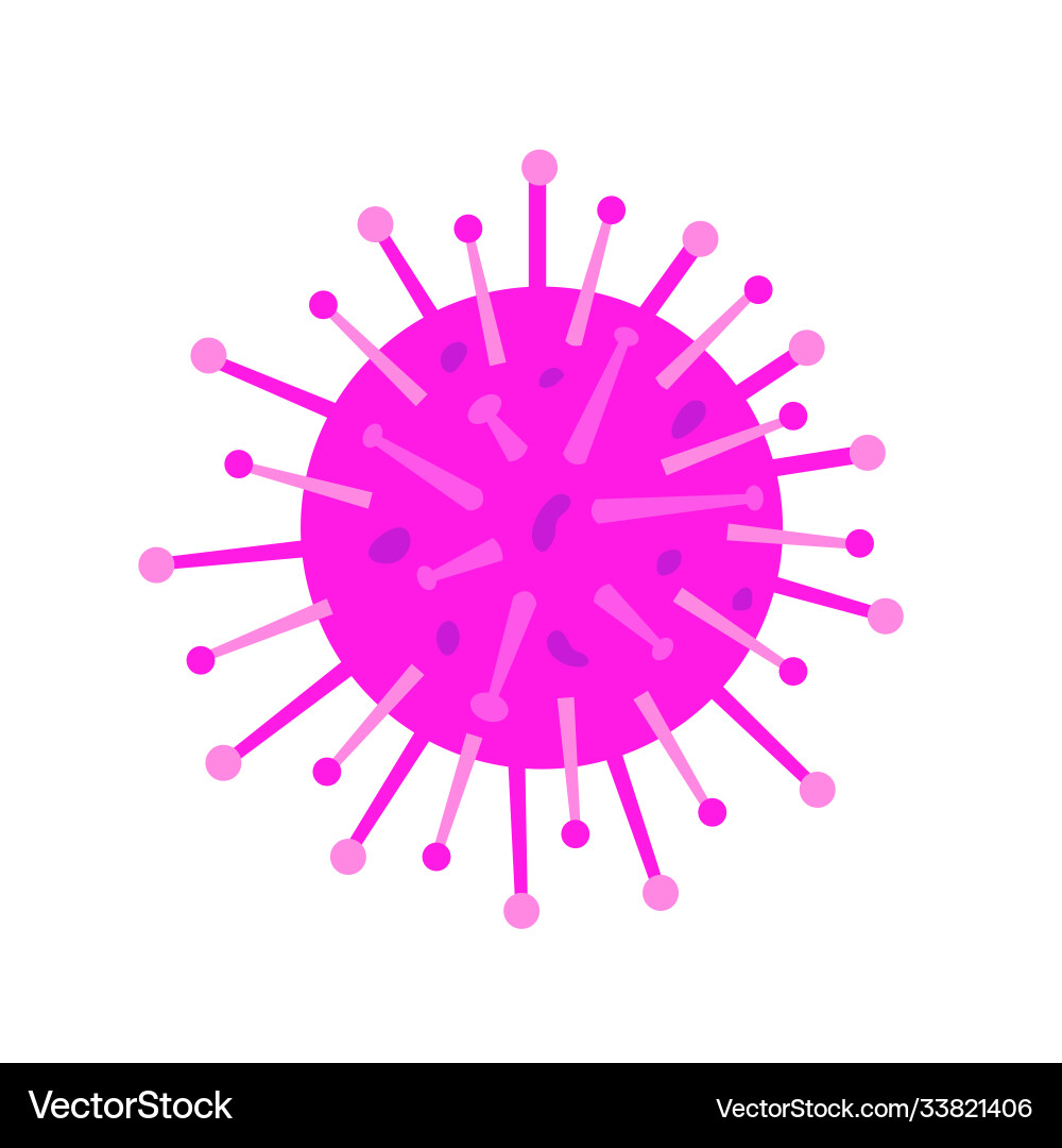 Virus germs and bacteria design objects character Vector Image