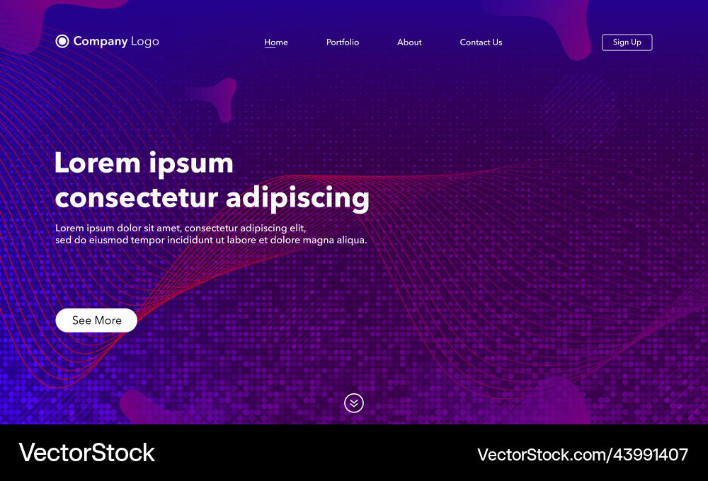 Abstract background website landing page template Abstract background website landing page template Vector Image