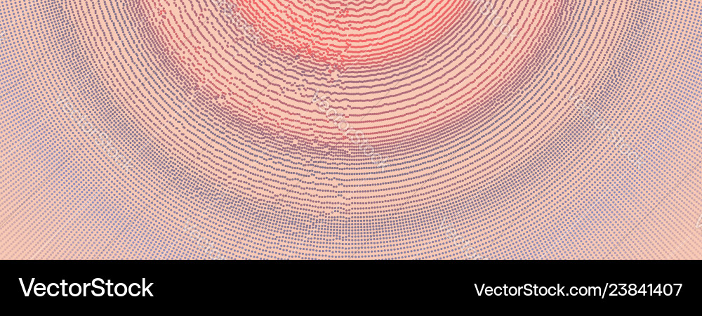 Array with dynamic particles 3d grid surface Array with dynamic particles 3d grid surface vector image