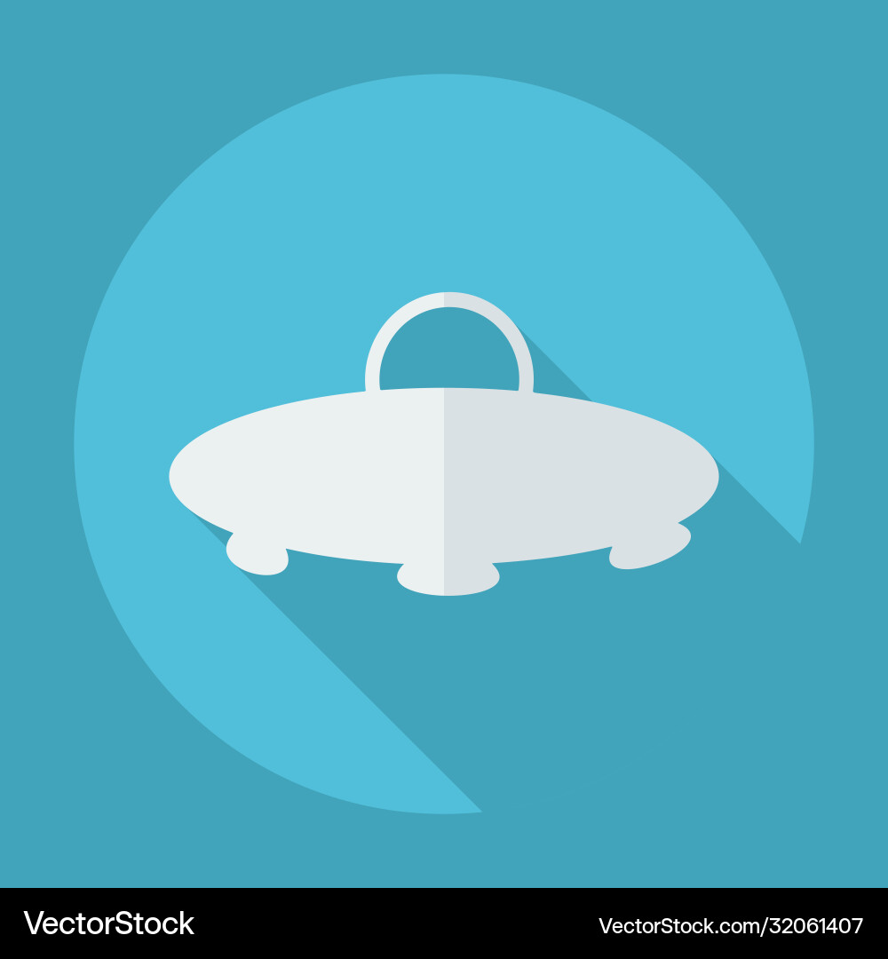 Flat modern design with shadow a ufo Vector Image
