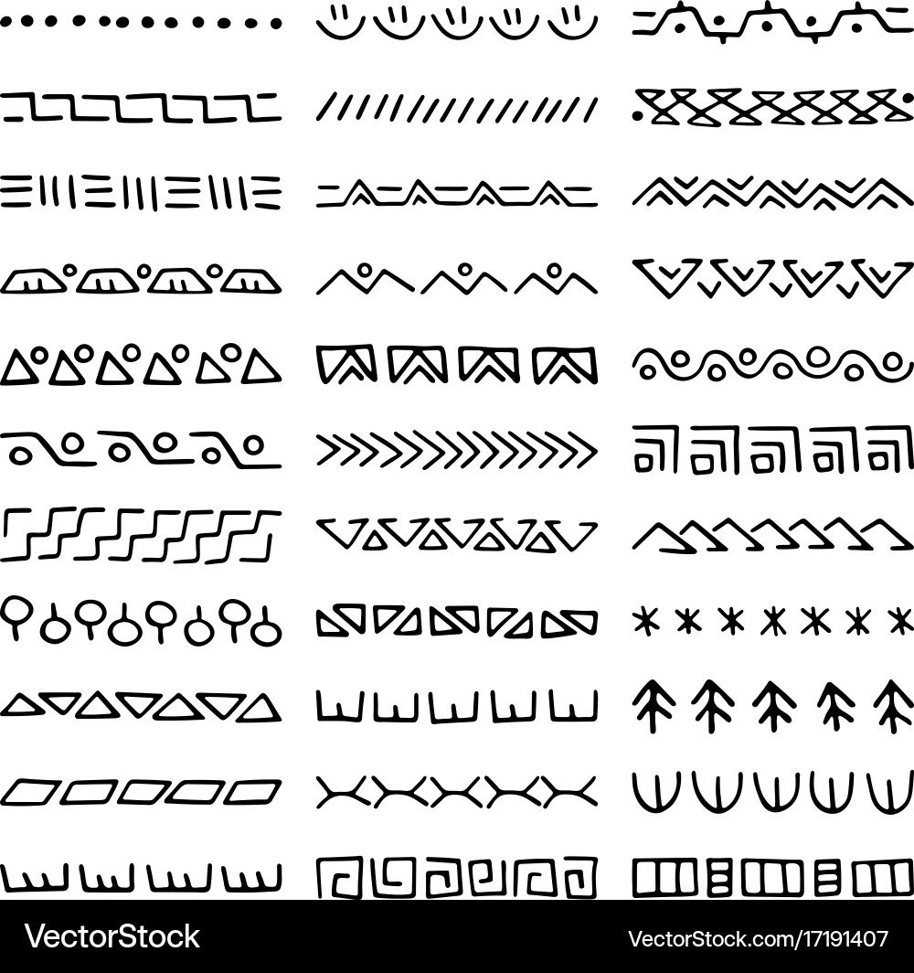 Intricate Line Divider Set vector image