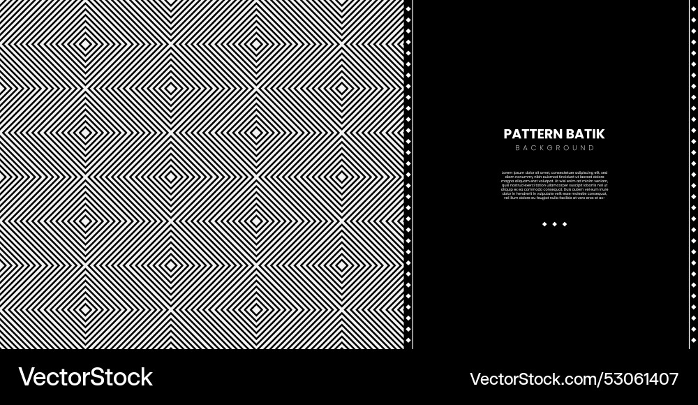 Linear flat design abstract lines pattern batik Linear flat design abstract lines pattern batik vector image
