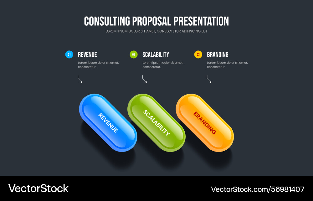 Modern performance three element diagram frame Modern performance three element diagram frame Vector Image