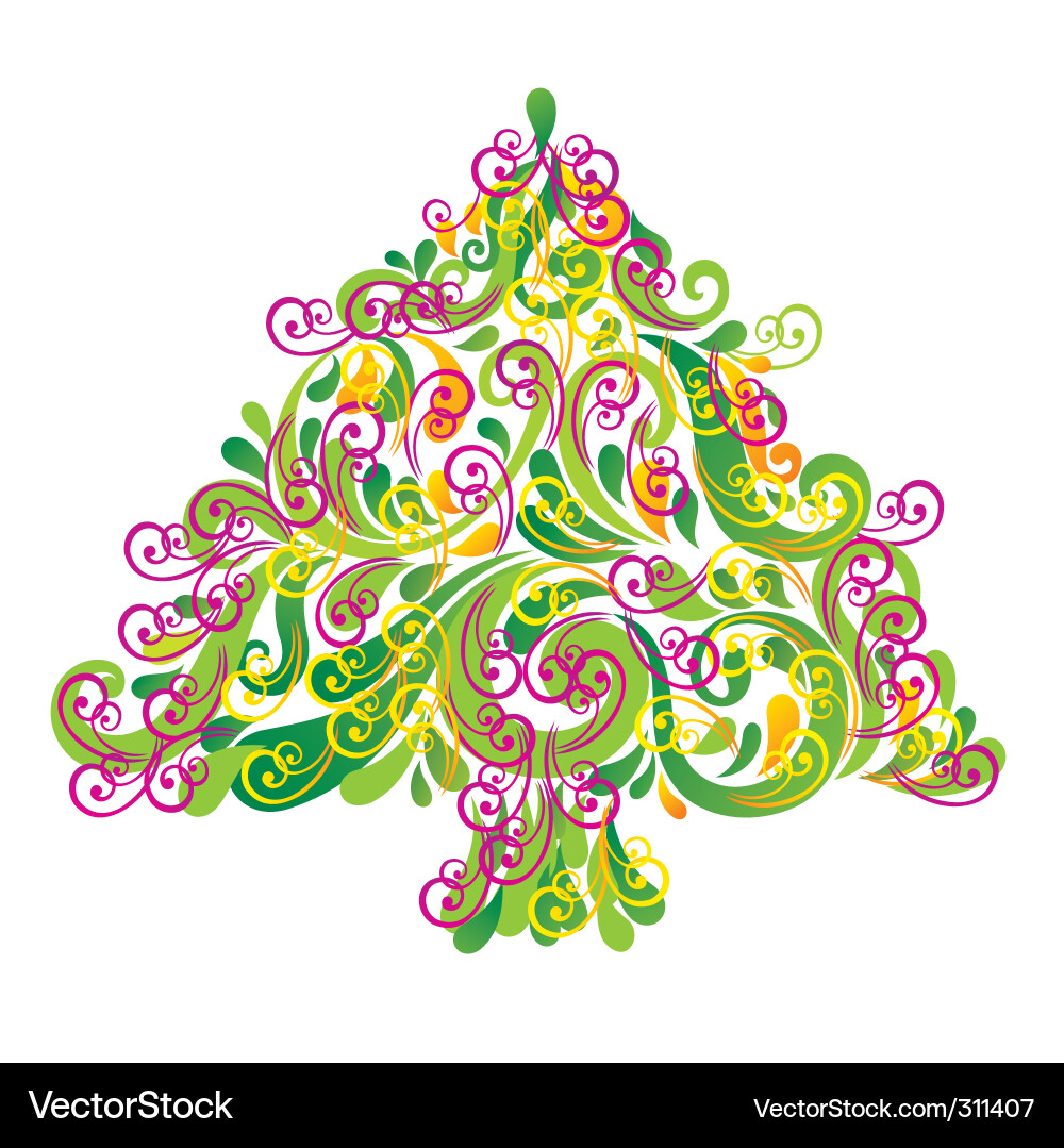 Weihnachtsbaum Vektorbild