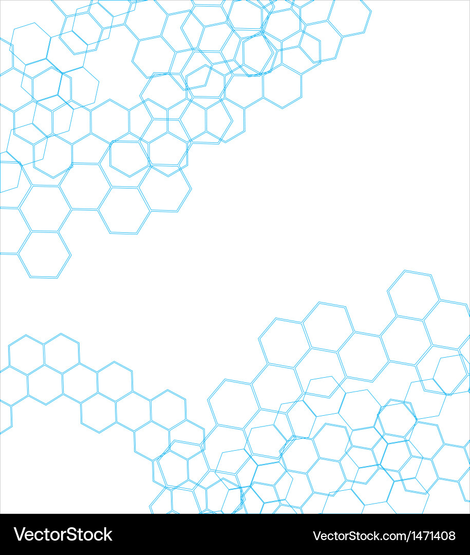 Abstract molecular structure background vector image