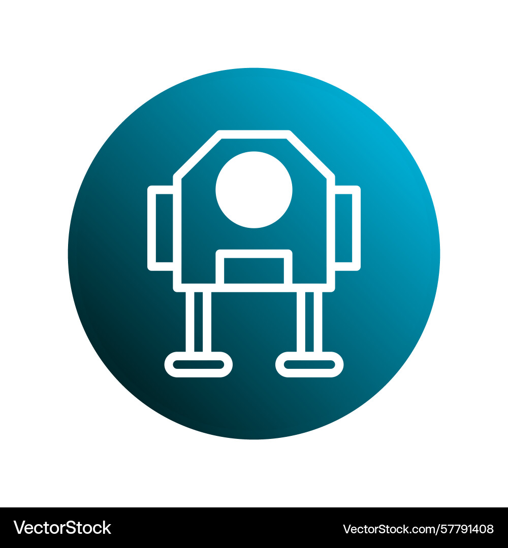 Abstract robot icon with futuristic design Vector Image