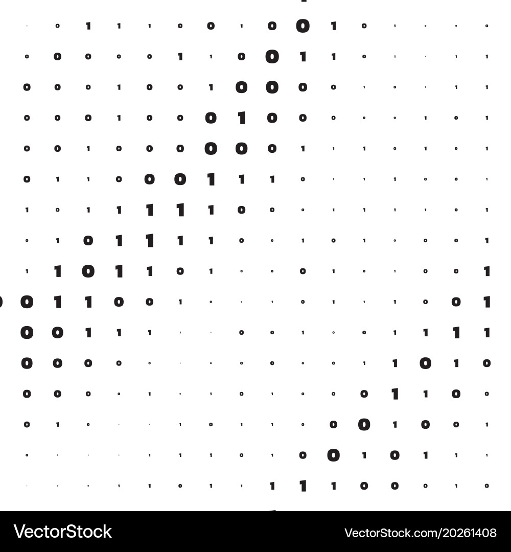 Binary computer code background vector image