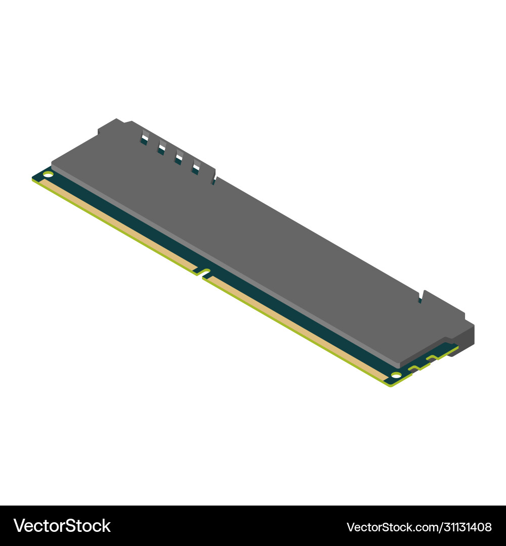 Computer ram system main memory random access Computer ram system main memory random access vector image