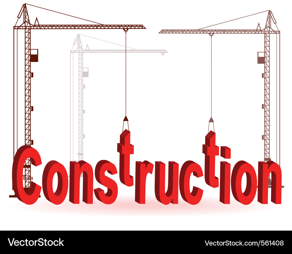 Crane construction Royalty Free Vector Image - VectorStock