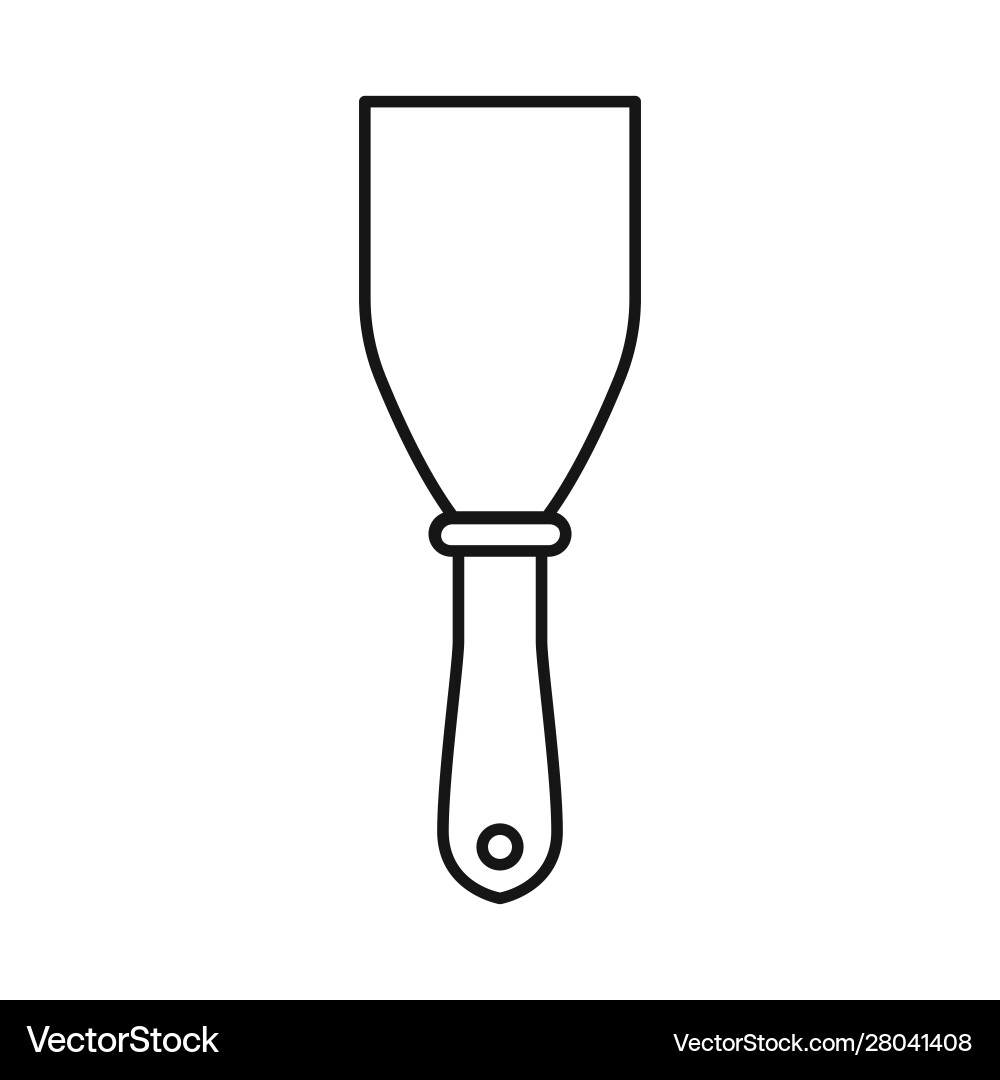 Isolated object spatula and scraper logo web Vector Image