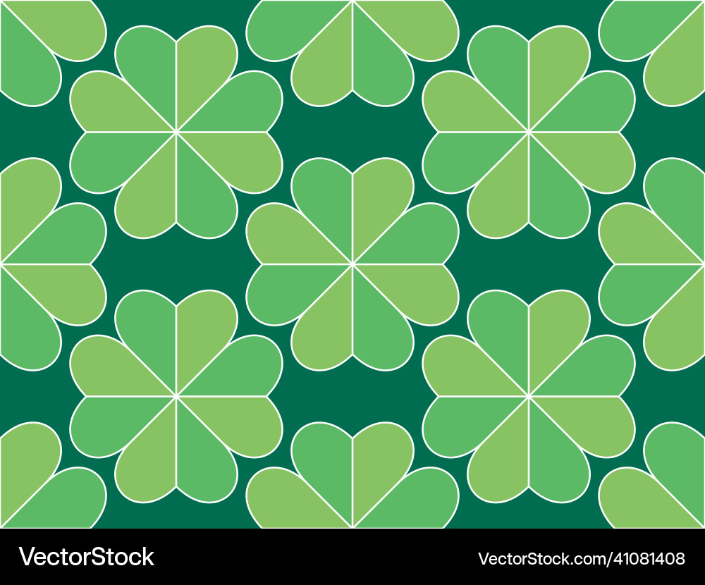 Seamless pattern with clover for saint patricks Seamless pattern with clover for saint patricks vector image