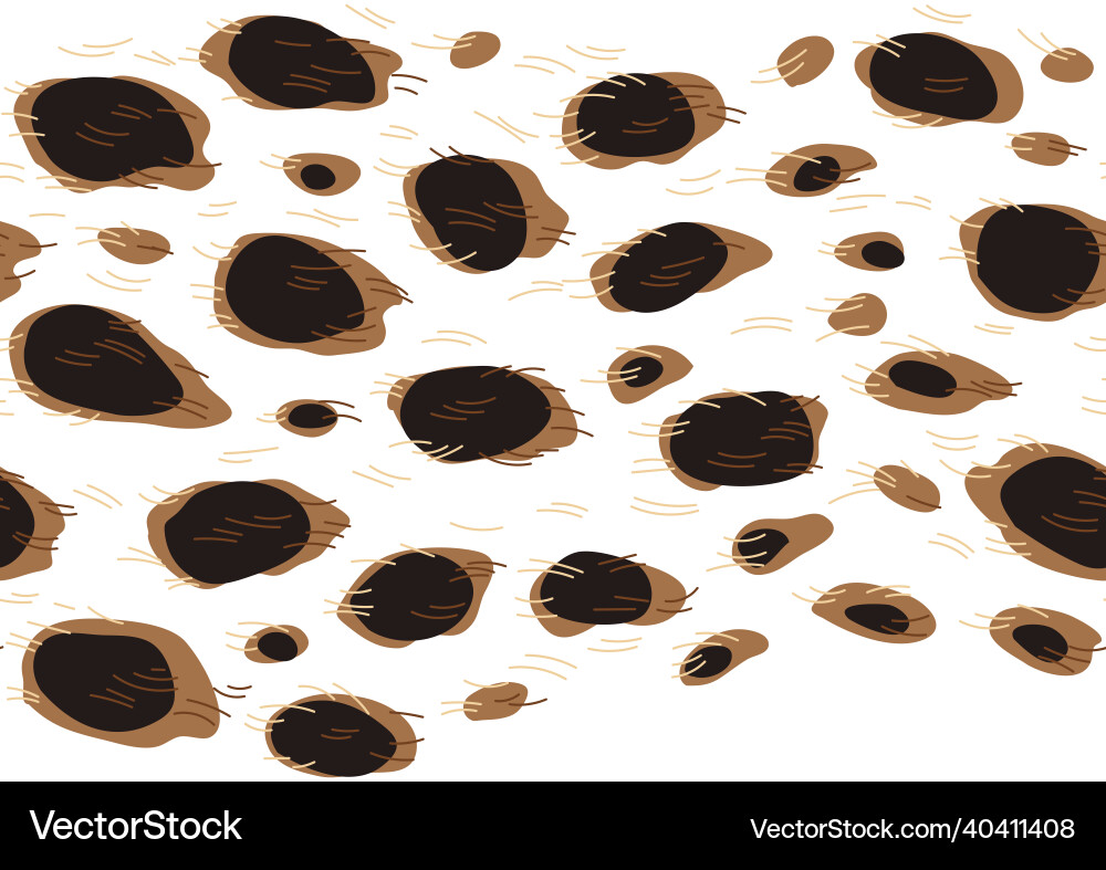 Seamless pattern with decorative cheetah print vector image