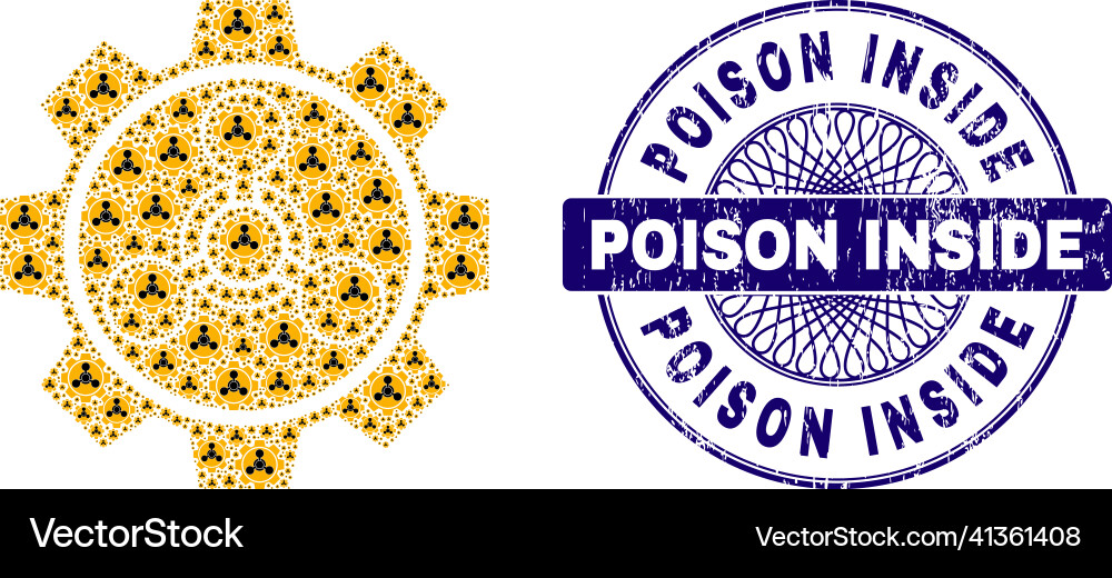 Toxic industry recursion composition of Toxic industry recursion composition of vector image