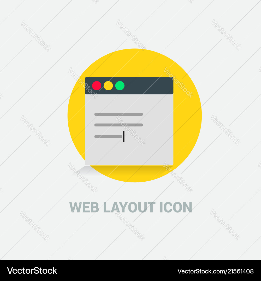 Web layout icon design Vector Image