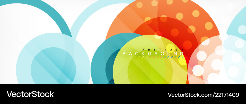 Circle composition abstract background Vector Image