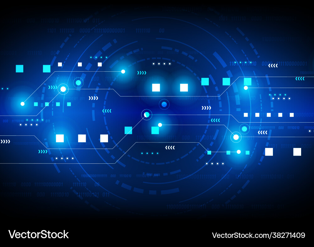 Circuit technology background with hi-tech Circuit technology background with hi-tech vector image